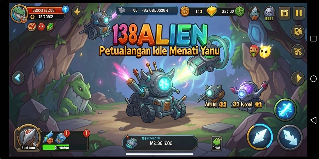 Tangkapan layar utama menampilkan aksi gameplay Idle yang seru.
