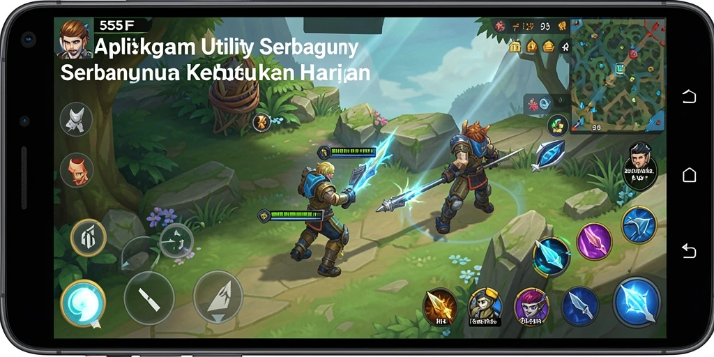 Screenshot utama aplikasi 555F menampilkan antarmuka utility yang mudah digunakan.