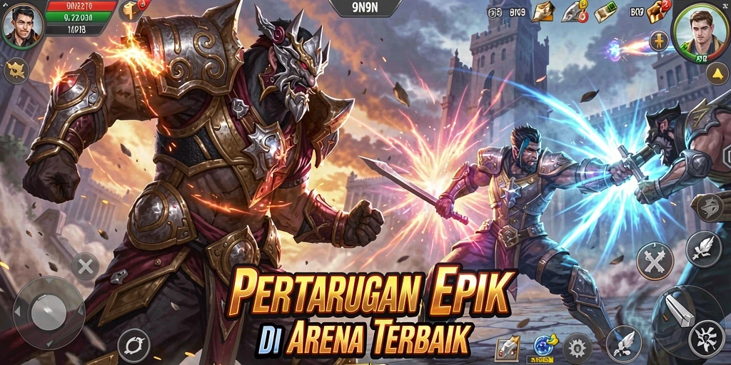 Screenshot gameplay <strong>9N9N</strong> menampilkan aksi pertarungan yang mendebarkan.
