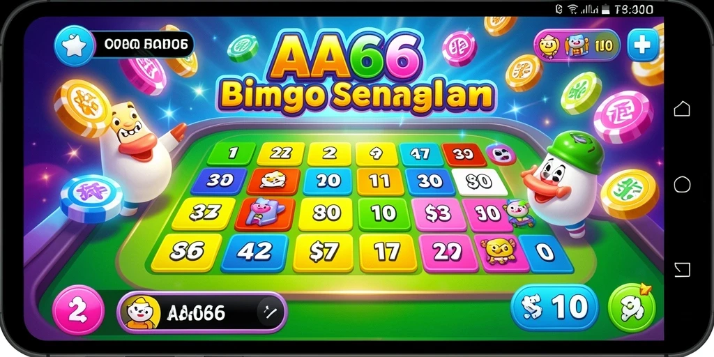 Tampilan gameplay Bingo yang seru dan interaktif di AA666.