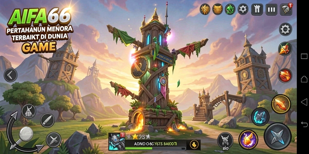 Screenshot AIFA66 menampilkan action Tower Defense yang mendebarkan.