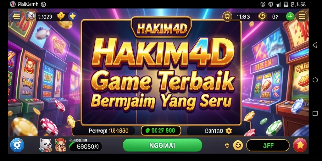 Tampilan gameplay HAKIM4D yang memukau dengan berbagai slot.