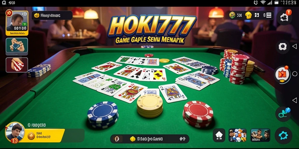 Tampilan gameplay HOKI777 yang memukau saat bermain Gaple.