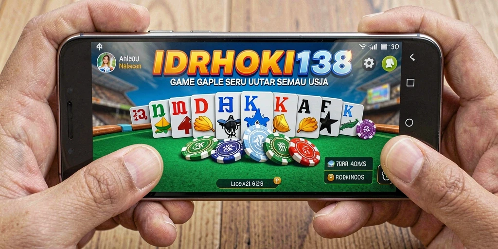 Screenshot gameplay IDRHOKI138 menampilkan suasana seru permainan Gaple.