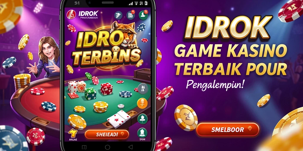 Gameplay seru dari IDROK yang menampilkan berbagai permainan kasino.