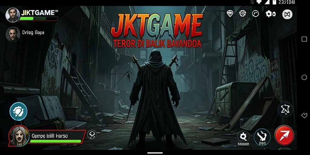 Gameplay menegangkan JKTGAME saat menjelajahi tempat angker.