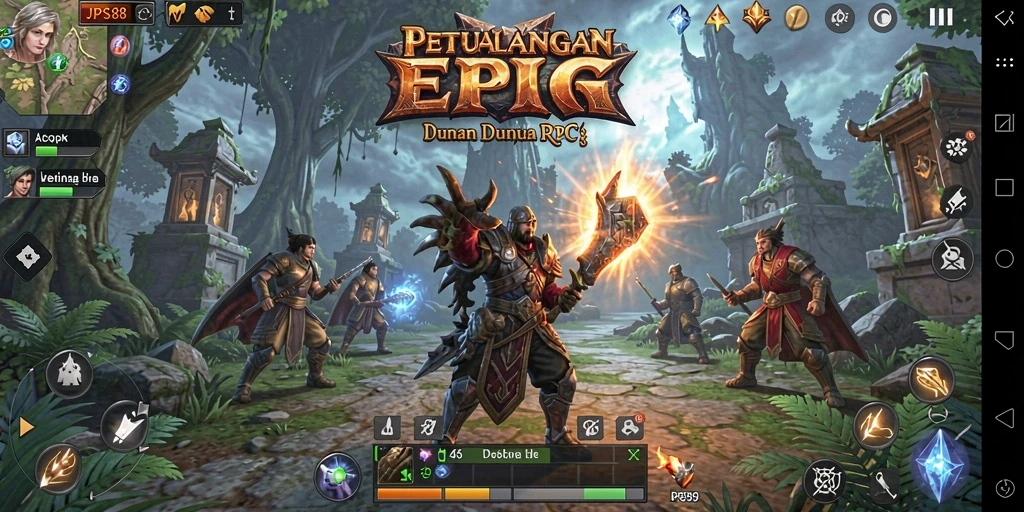 Gameplay seru dan mendebarkan dari JPS88 dalam genre RPG.