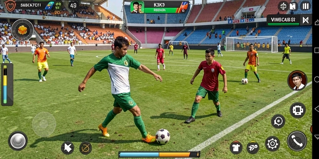 Tampilan gameplay K3K3 yang mendebarkan dan realistis.