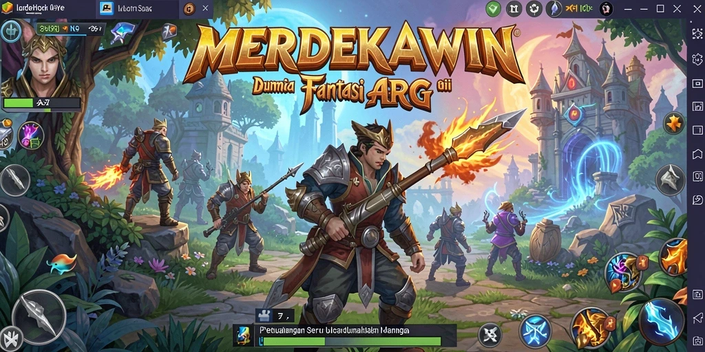Tangkapan layar gameplay seru dalam MERDEKAWIN.