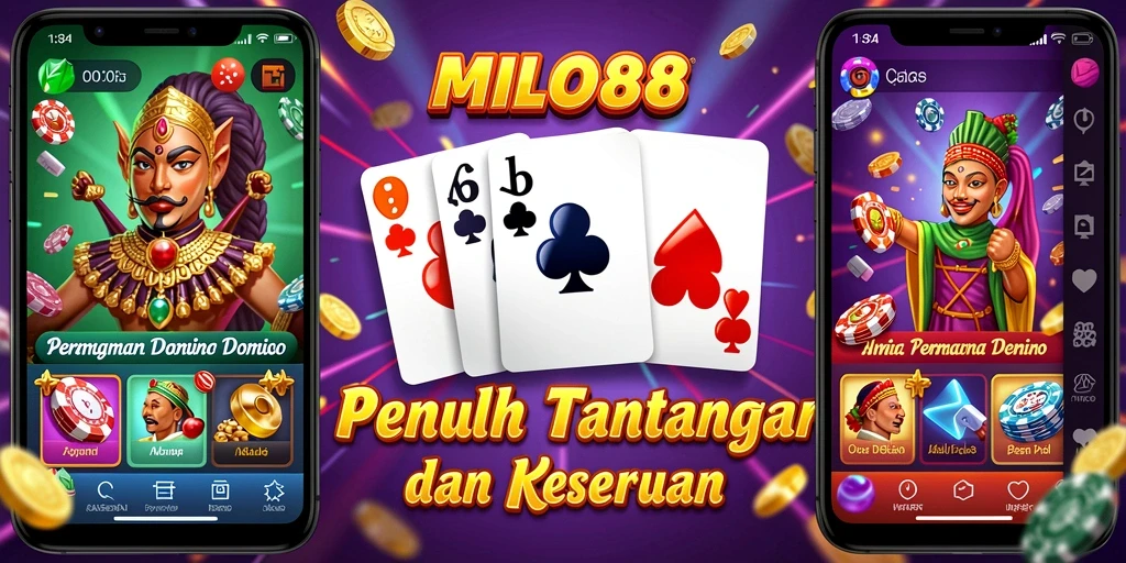 Gameplay MILO88 yang seru dan interaktif dalam permainan domino.