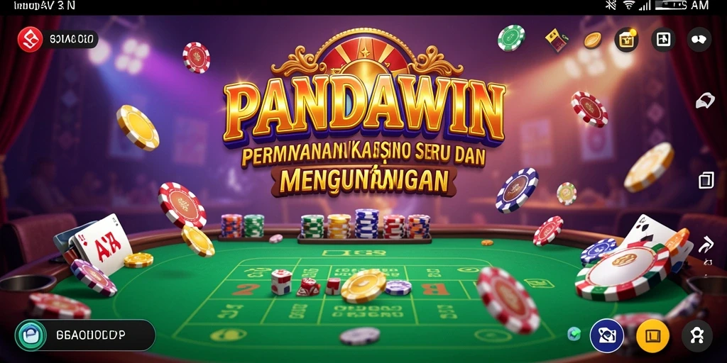 Screenshot dari gameplay PANDAWIN yang menampilkan keseruan permainan Kasino.