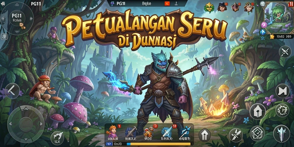Tampilan gameplay PG11 yang menarik dalam petualangan seru.