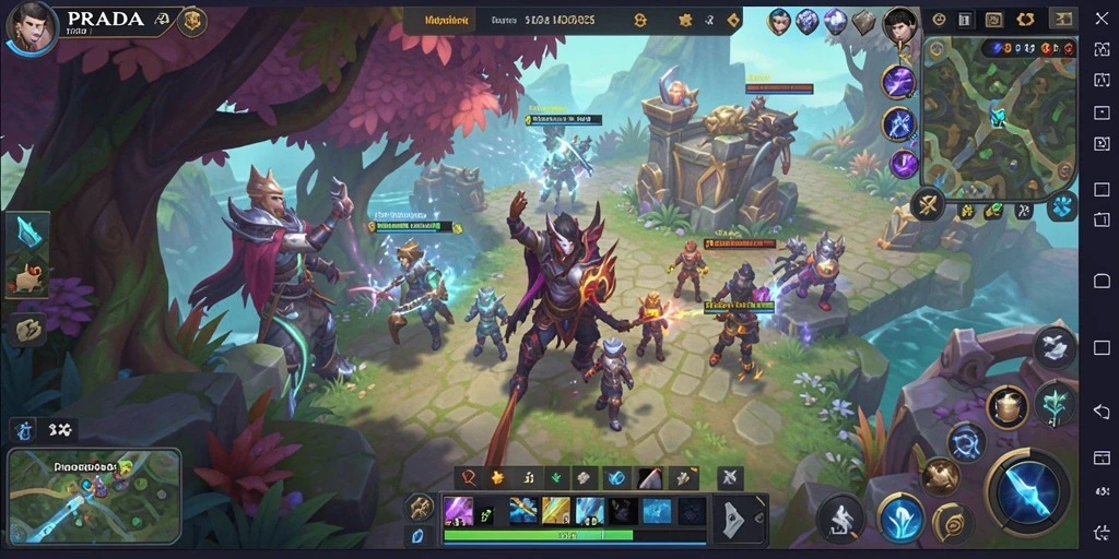 Tampilan dinamis dari gameplay PRADA4D yang memukau.