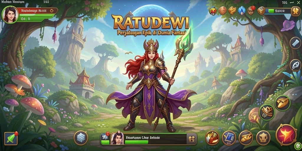 Tampilan menarik dari gameplay RATUDEWI yang seru