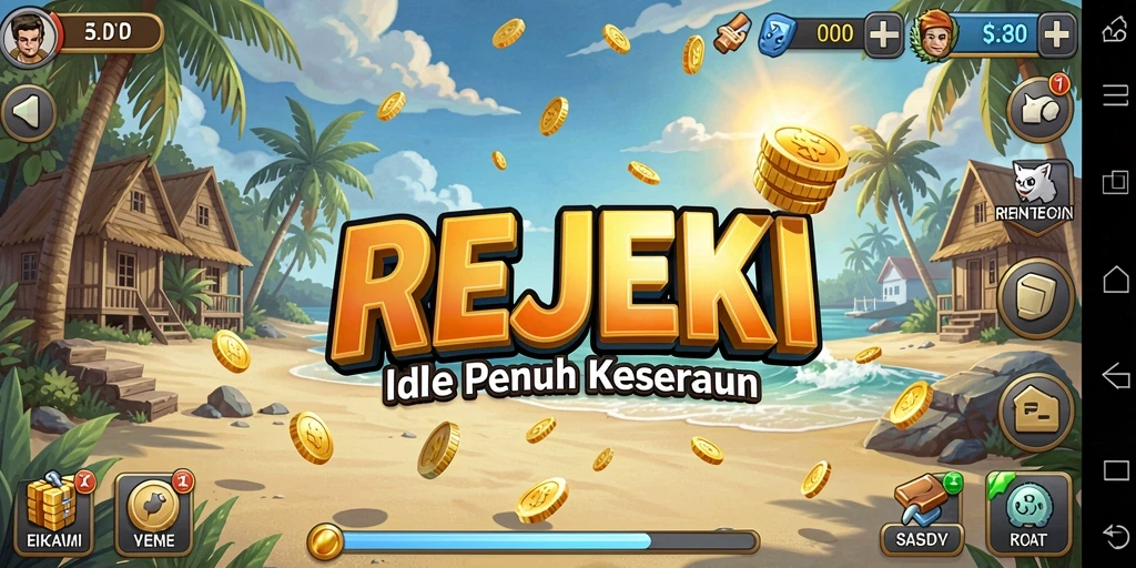 Gameplay REJEKI yang menarik dan penuh strategi Idle.