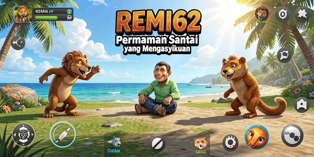 Tampilan menarik saat bermain REMI62 dengan pemain lain.