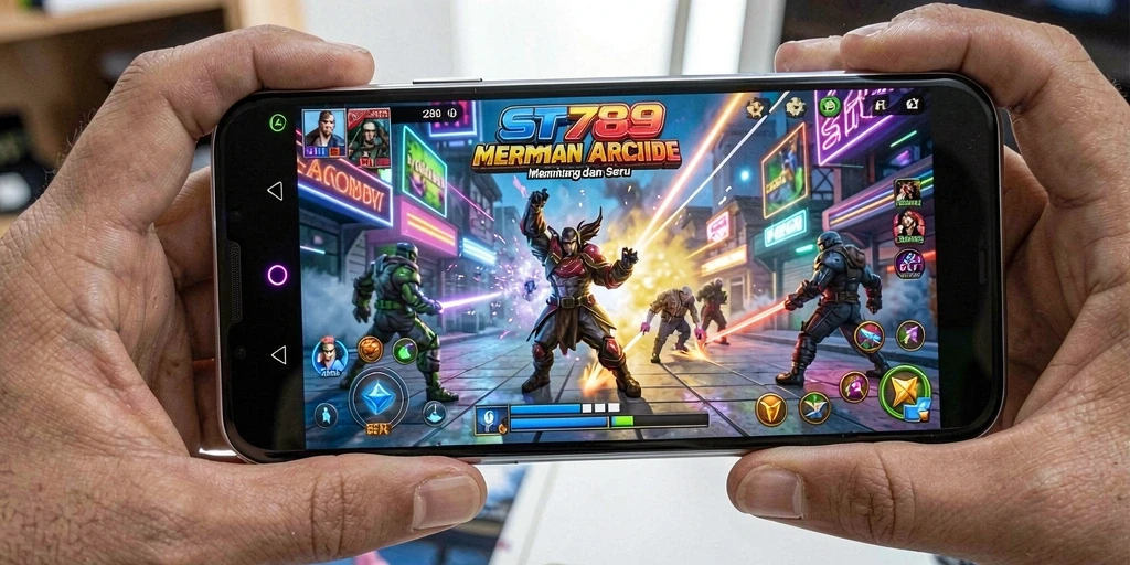 Tampilan gameplay ST789 yang menegangkan dan seru dalam genre Arcade.