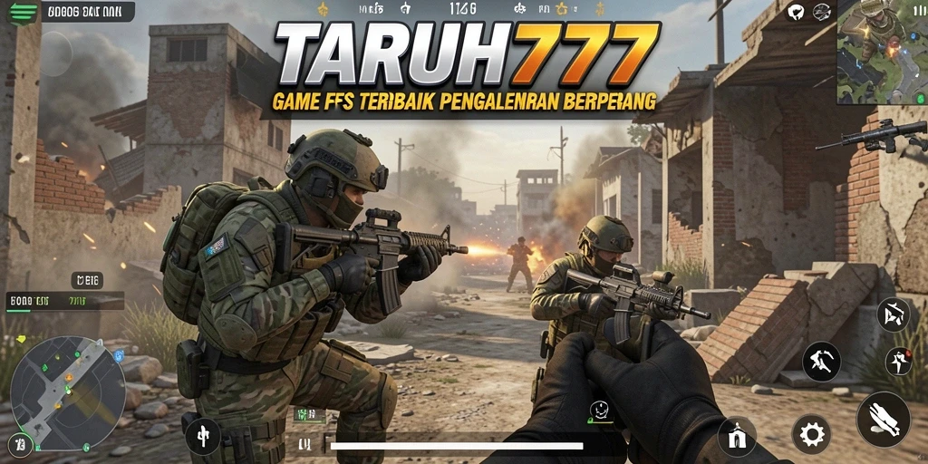Tangkapan layar TARUH777 menampilkan aksi menegangkan dalam gameplay FPS.