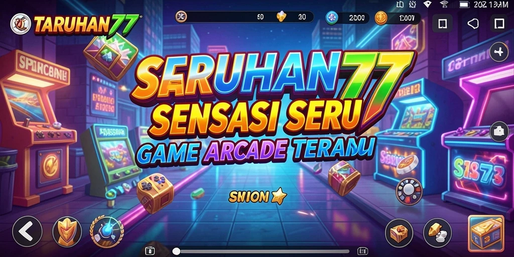 Tangkapan layar menunjukkan intensitas gameplay seru TARUHAN77.