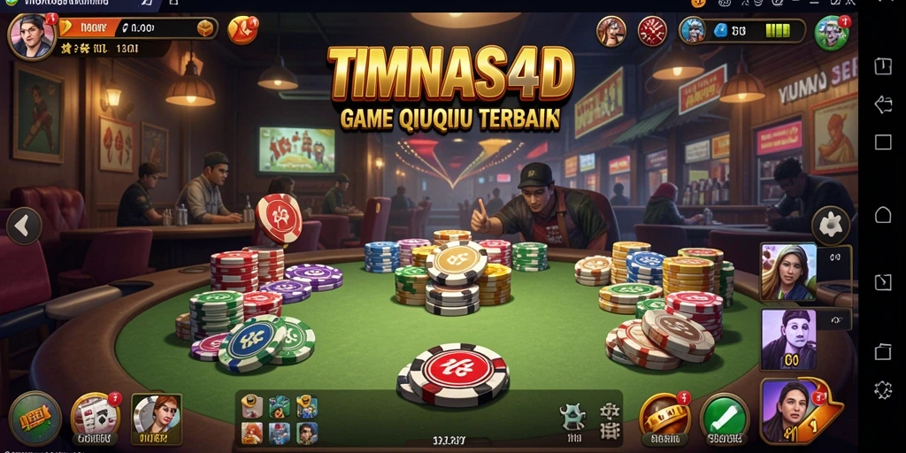 Screenshot utama dari gameplay QiuQiu yang seru di TIMNAS4D.