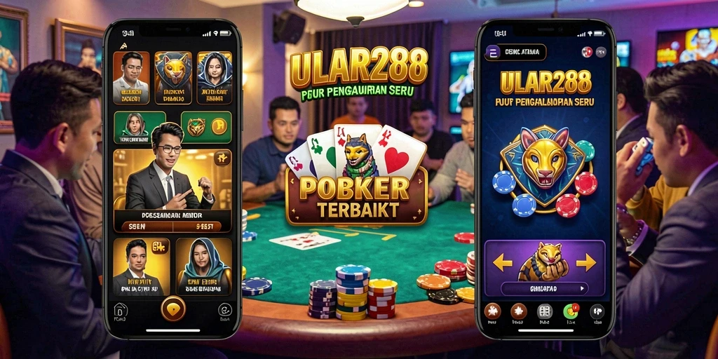 Tampilan menarik dari gameplay Poker di ULAR288.