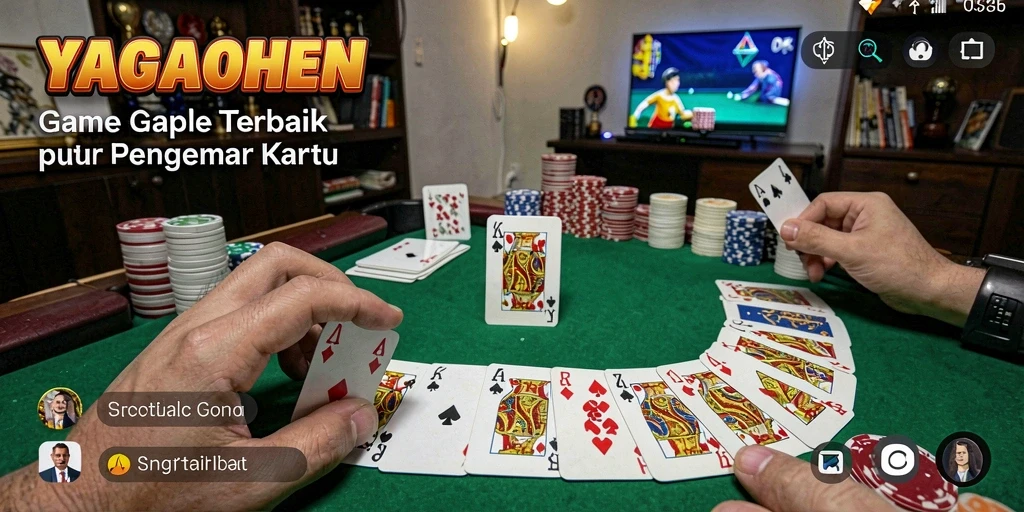 Tampilan gameplay seru di YAGAOHEN dengan tema Gaple.
